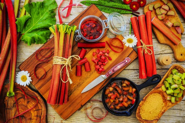 Image showing rhubarb prepared in different ways