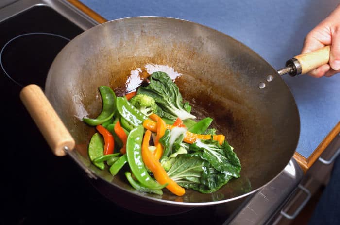 Photo of a carbon steel wok