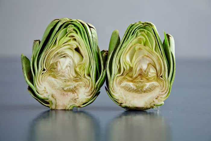 Image of artichoke halves