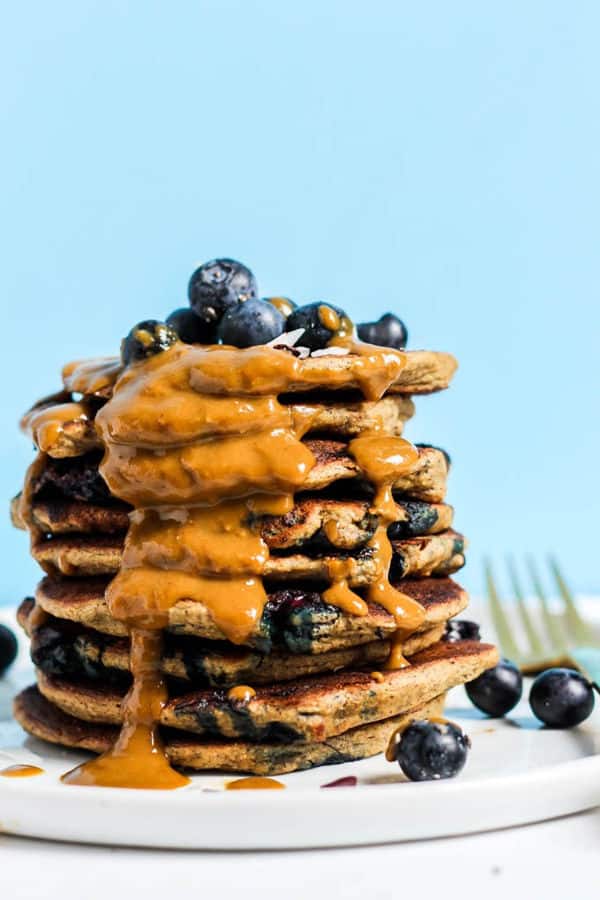 Blueberry Protein Pancakes