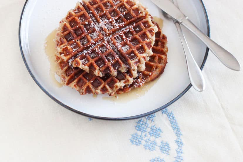 Banana Coconut Waffles