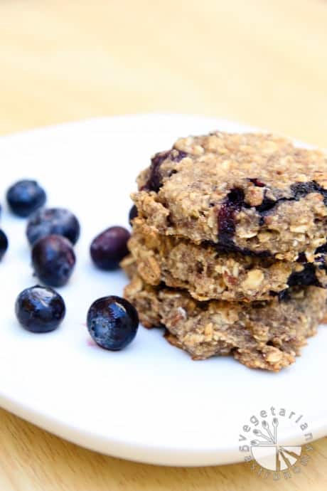 Blueberry Banana Breakfast Cookies