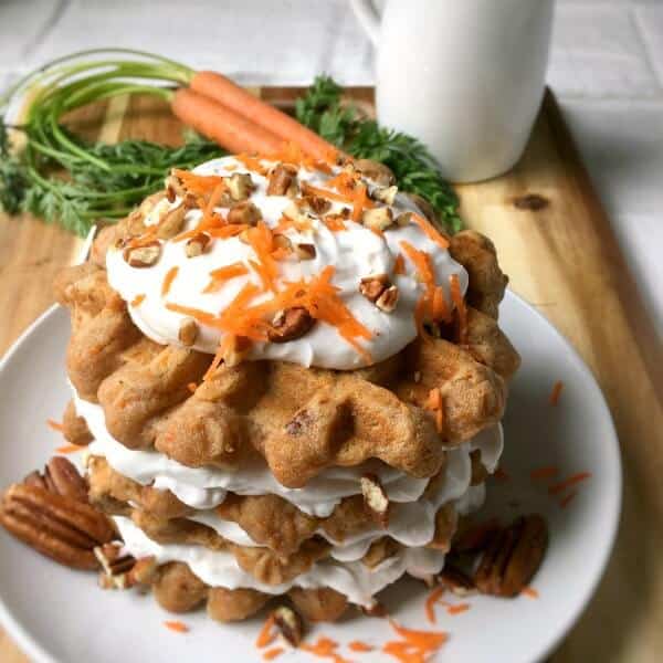 Carrot Cake Waffles