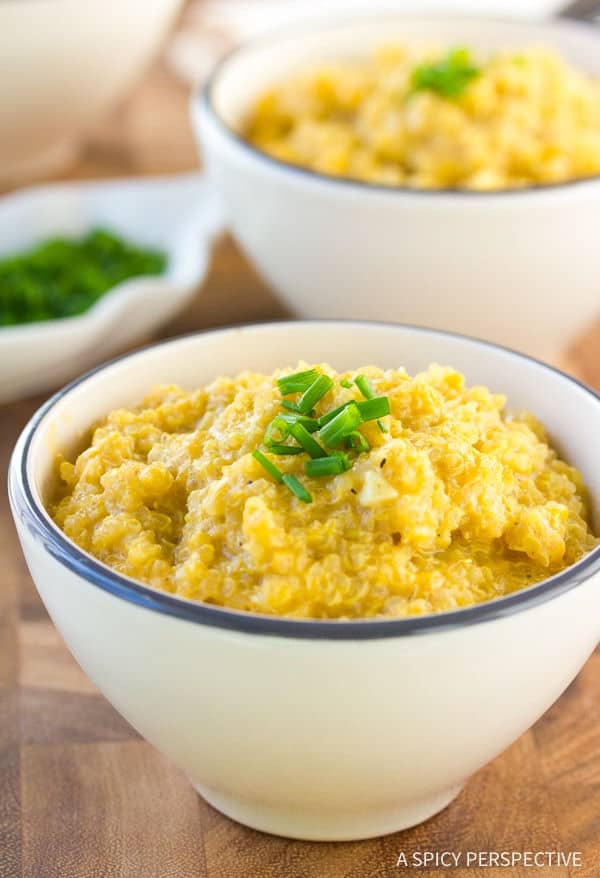 Cheesy Quinoa Grits