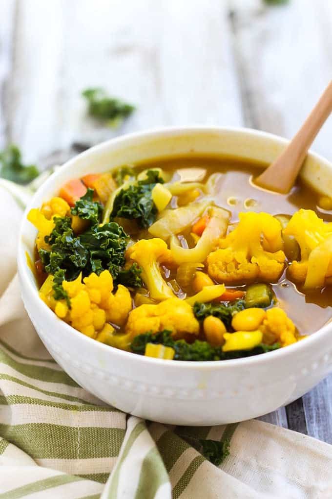 Cleansing Vegetable Turmeric Soup