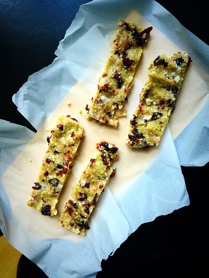 Cranberry Coconut Energy Bars