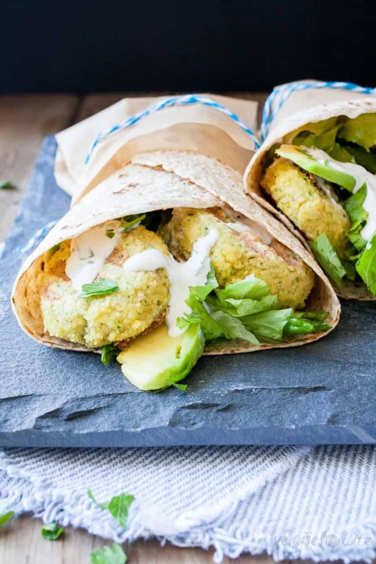 Easy Falafel with Tahini Sauce