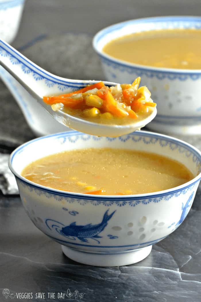 Indo-Chinese Corn Soup (Instant Pot)