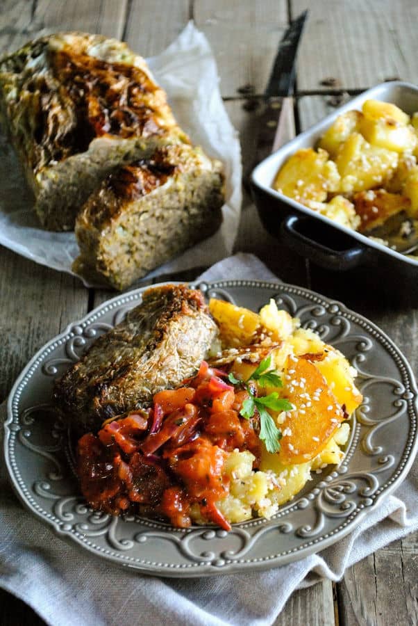 Lentil Loaf with Cabbage