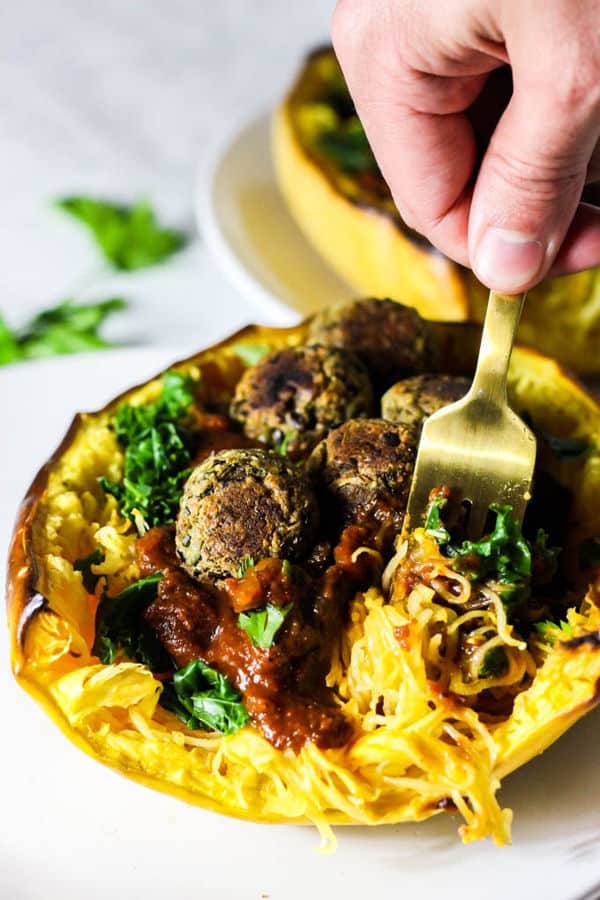 Mushroom Spaghetti Squash