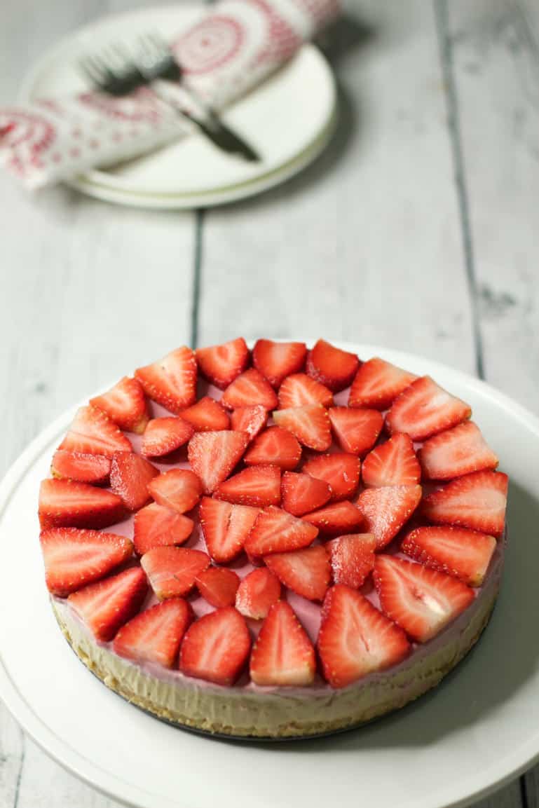 Raw Strawberry Cheesecake