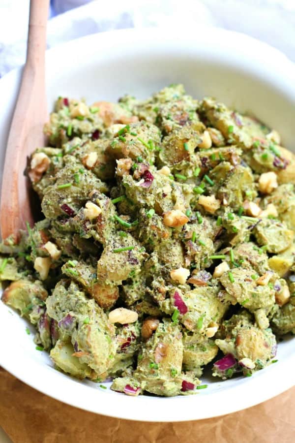 Roasted Potato Pesto Salad