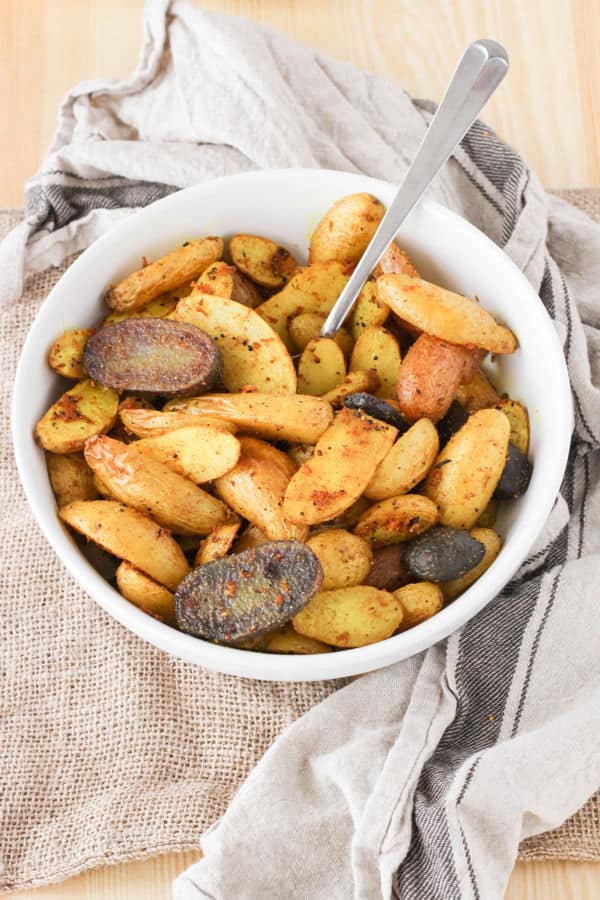 Roasted Turmeric Black Pepper Fingerling Potatoes