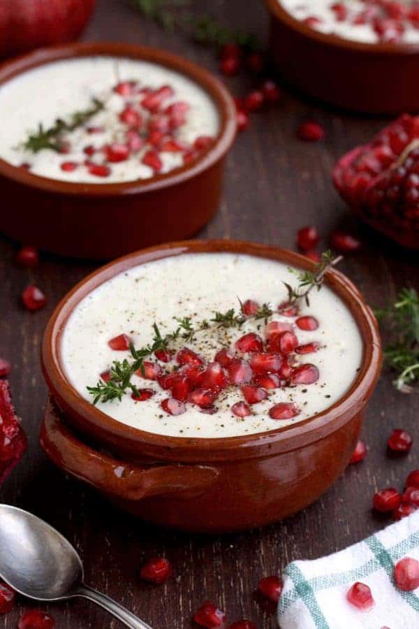 Silky Vegan Cauliflower Soup