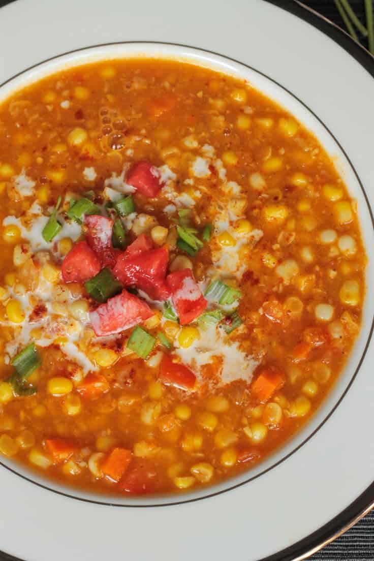 Spicy Summer Corn Soup