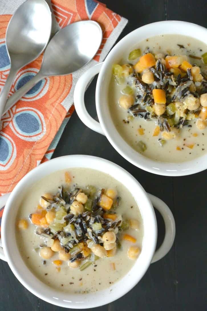 Wild Rice Soup in the Instant Pot