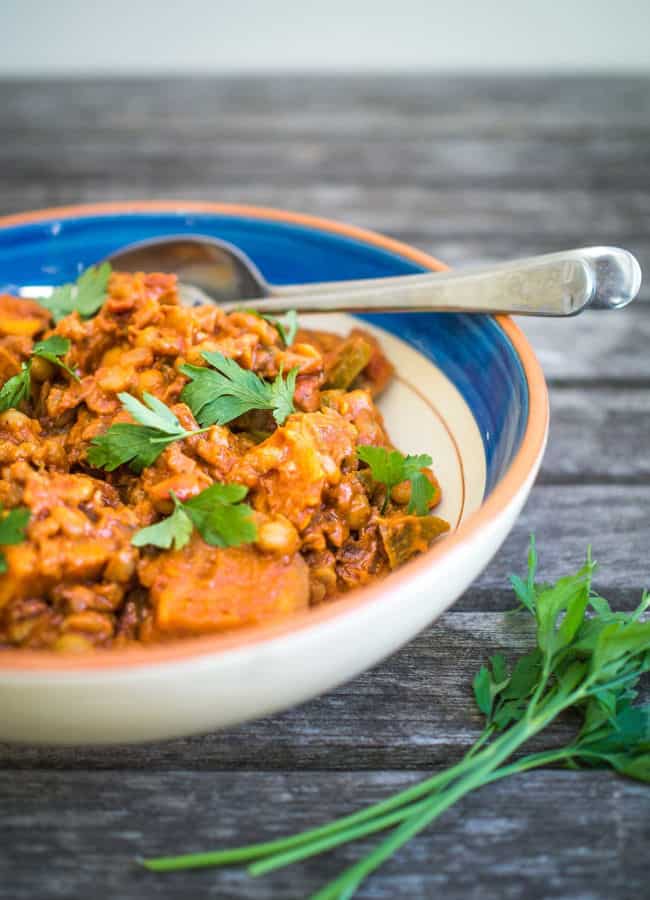 Cajun Split Pea & Sweet Potato Stew