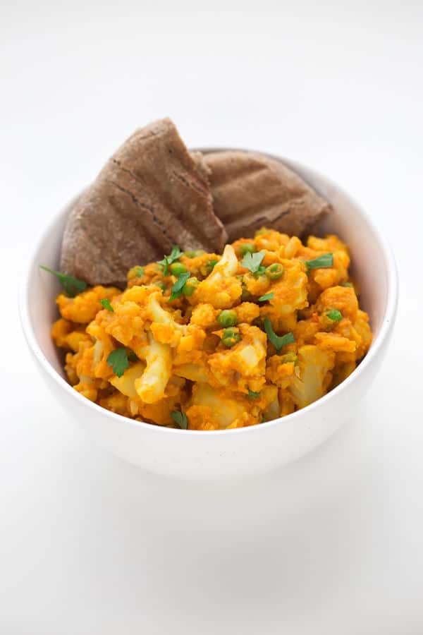 Aloo Gobi Matar (Potato, Cauliflower and Pea Curry)
