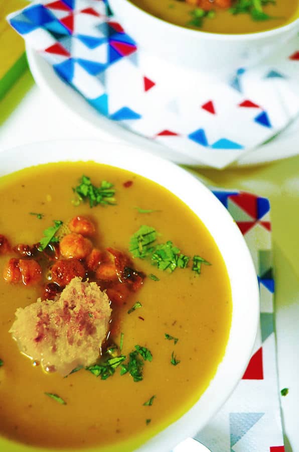 Amazing Creamy Carrot and Sweet Potato Soup