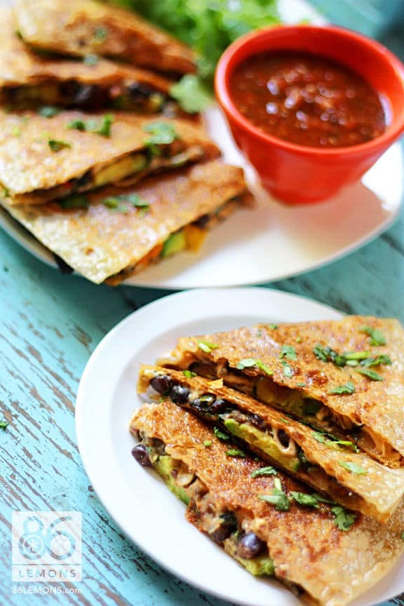 Amazing Veggie Quesadillas (Gluten-Free)