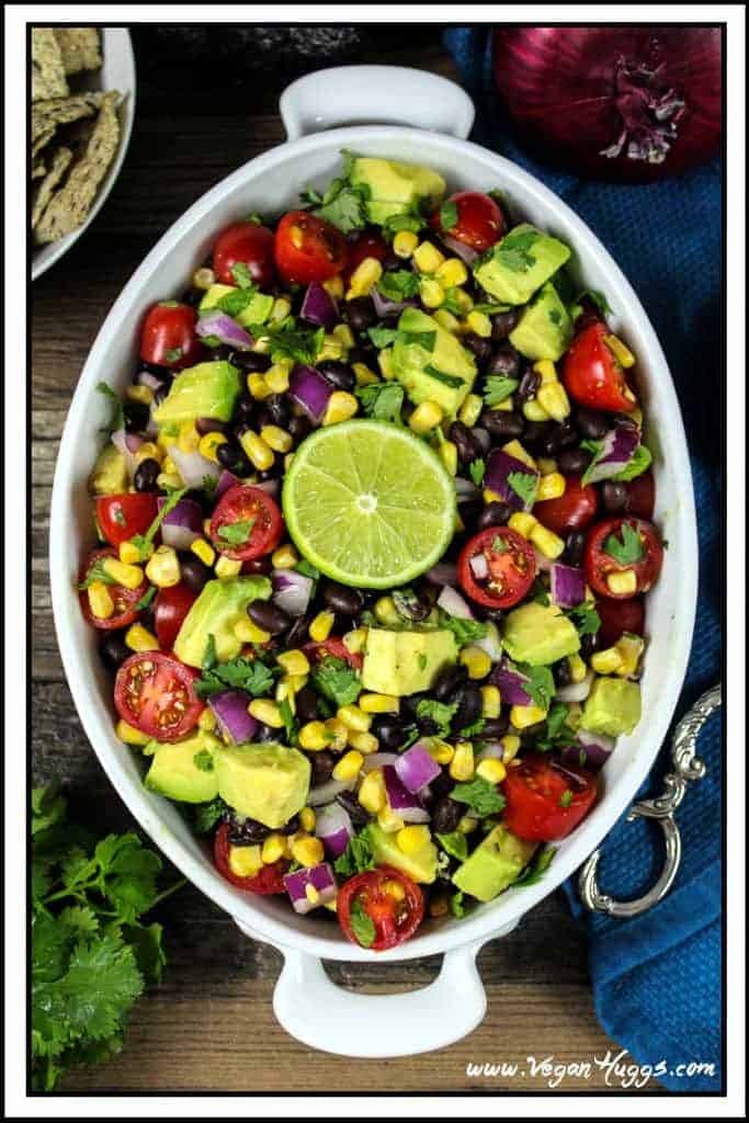 Avocado, Black Bean And Corn Salad