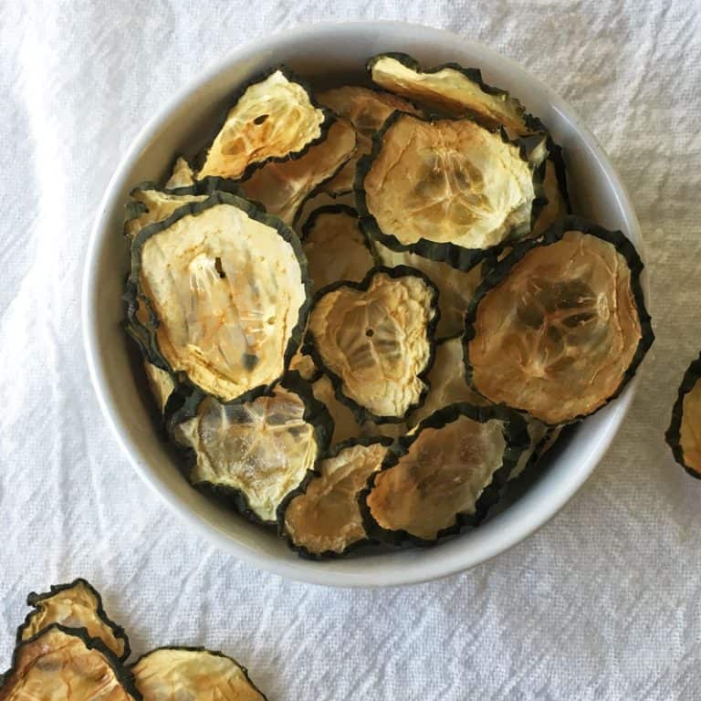 Baked Cucumber Chips Recipe