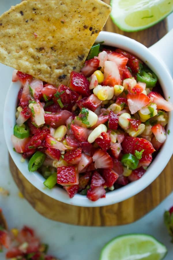 Best Strawberry Corn Salsa