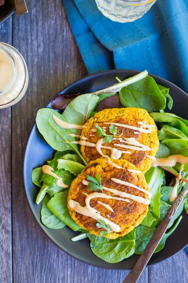 Butternut Squash Falafel With Maple Tahini Sauce