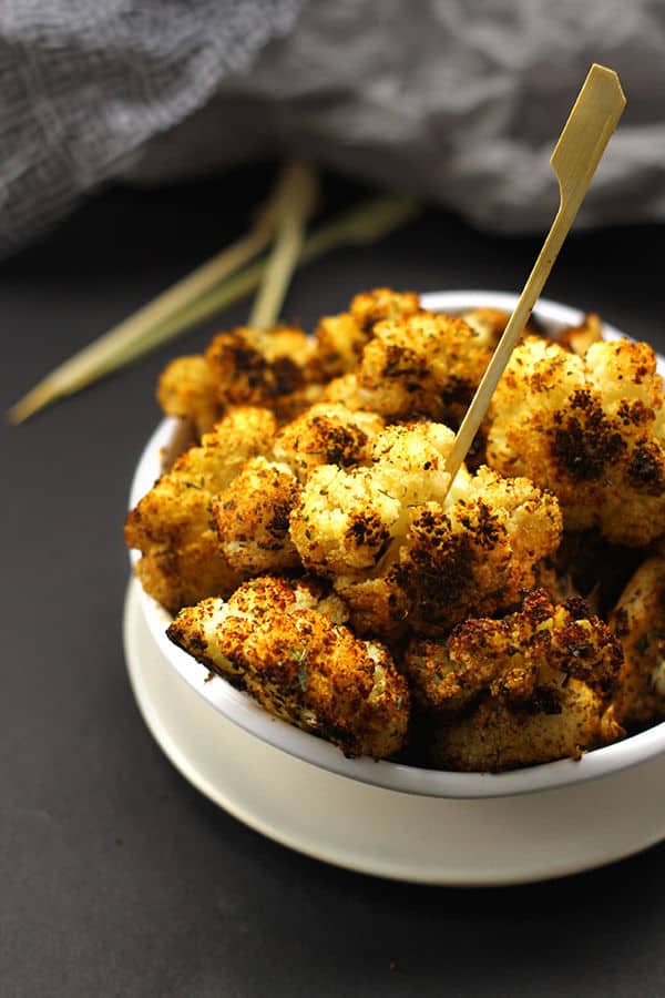 Cajun Cauliflower Poppers