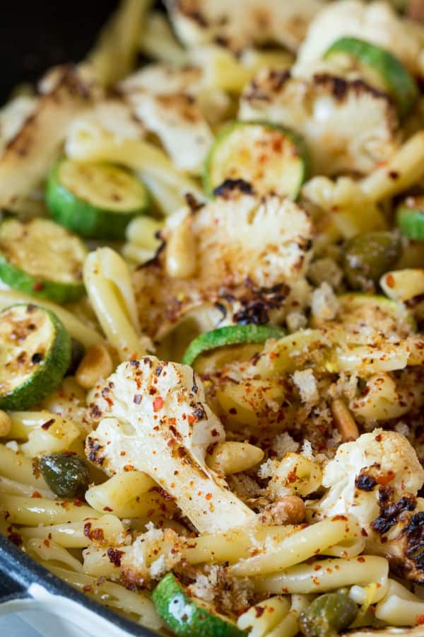 Caramelised Cauliflower Pasta with Caper ‘Butter’