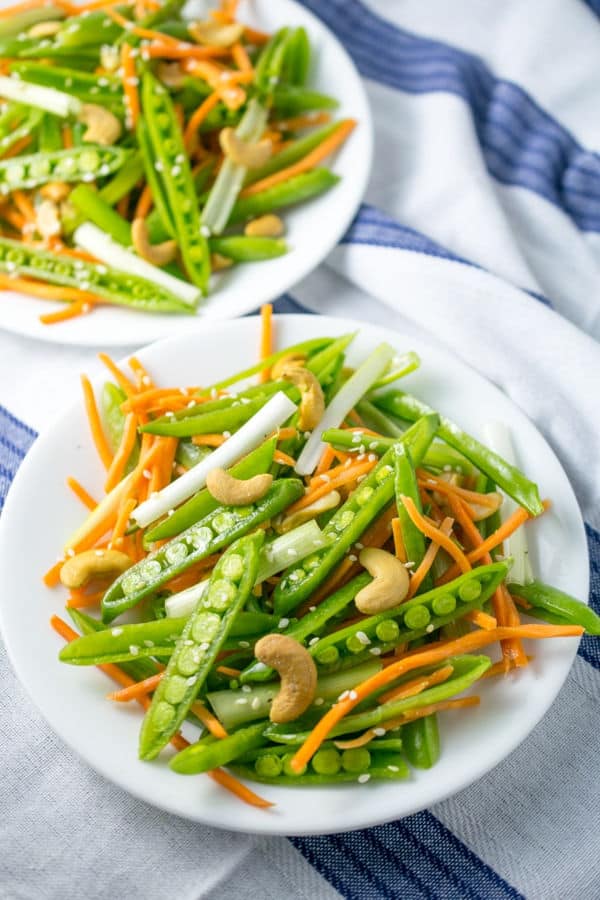 Cashew Sesame Snap Pea Salad