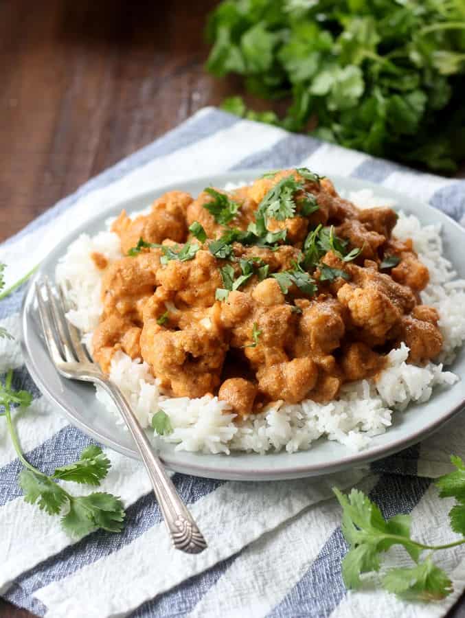 Cauliflower Chickpea Tikka Masala