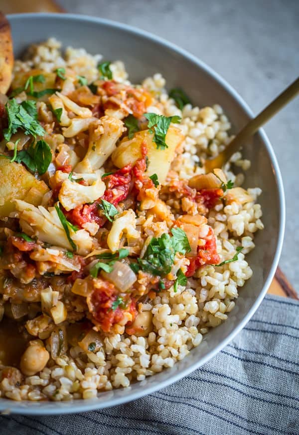 Cauliflower, Potato, and Chickpea Curry