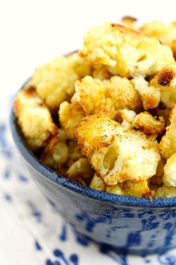 Cheesy Roasted Cauliflower (Gluten-Free)