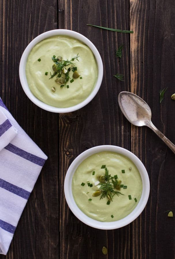 Chilled Avocado Pepita Soup