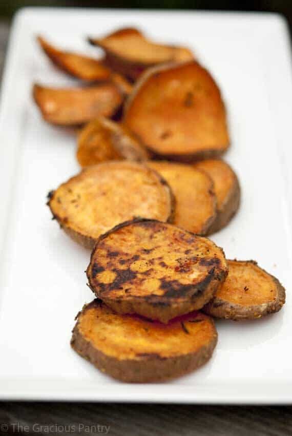 Clean Eating BBQ Rosemary Sweet Potatoes