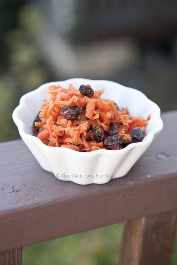 Clean Eating Sweet Carrot Raisin Salad Recipe