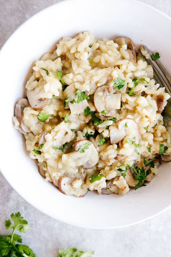 Creamy Mushroom Risotto (Gluten-Free)