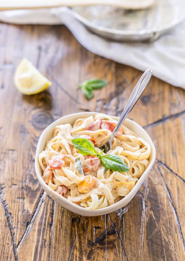 Creamy Pasta Sauce with Lemon and Capers and Other Stuff
