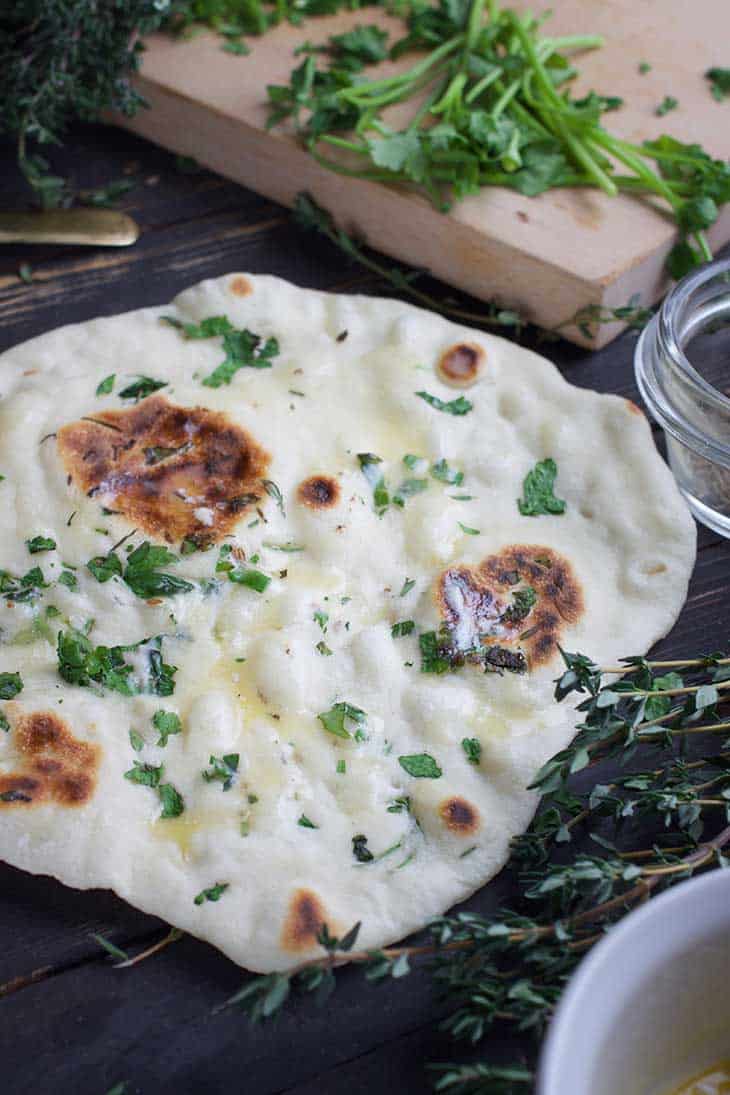 Easy Homemade Vegan Naan