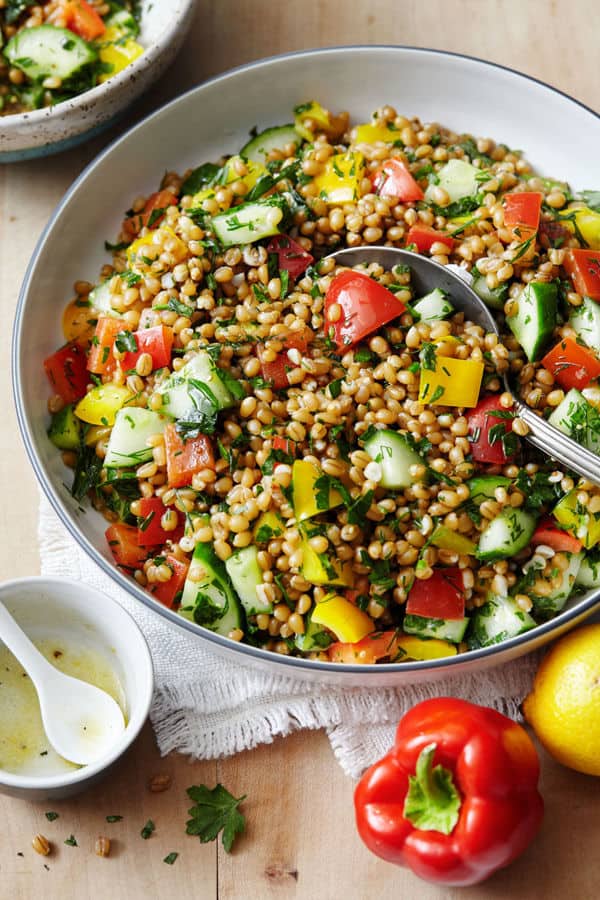 Grain Salad with Fresh Lemon and Herbs