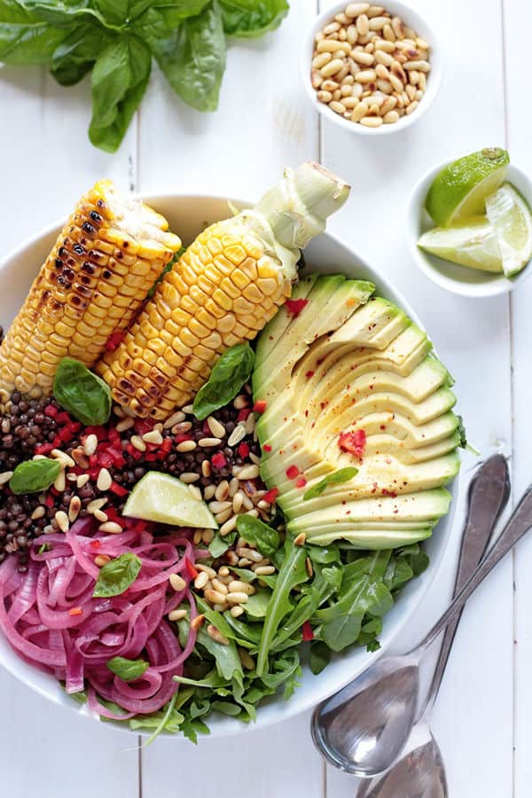 Grilled Corn Salad Bowl