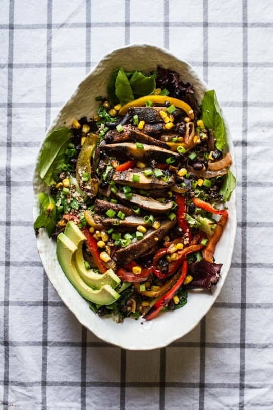 Grilled Veggie Fajita Salad