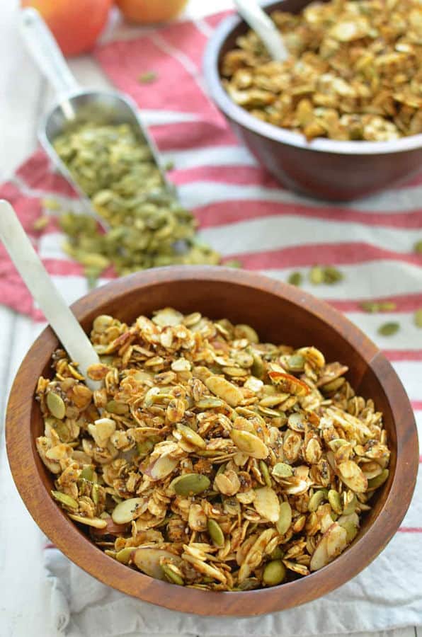 Healthy Pumpkin Skillet Granola