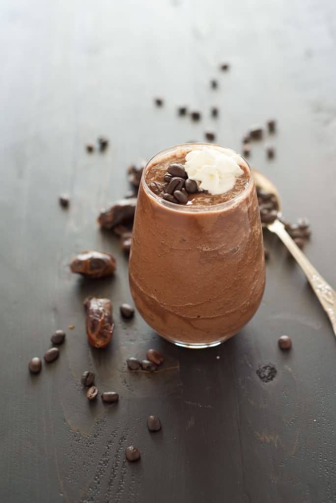 Healthy Salted Caramel Mocha Smoothie