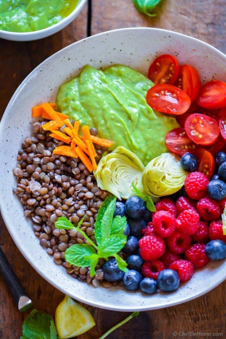 Healthy Summer Glow Lentil Salad