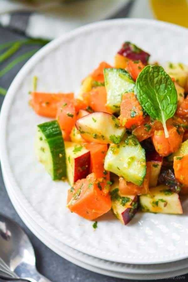 Indian Mint and Sweet Potato Salad