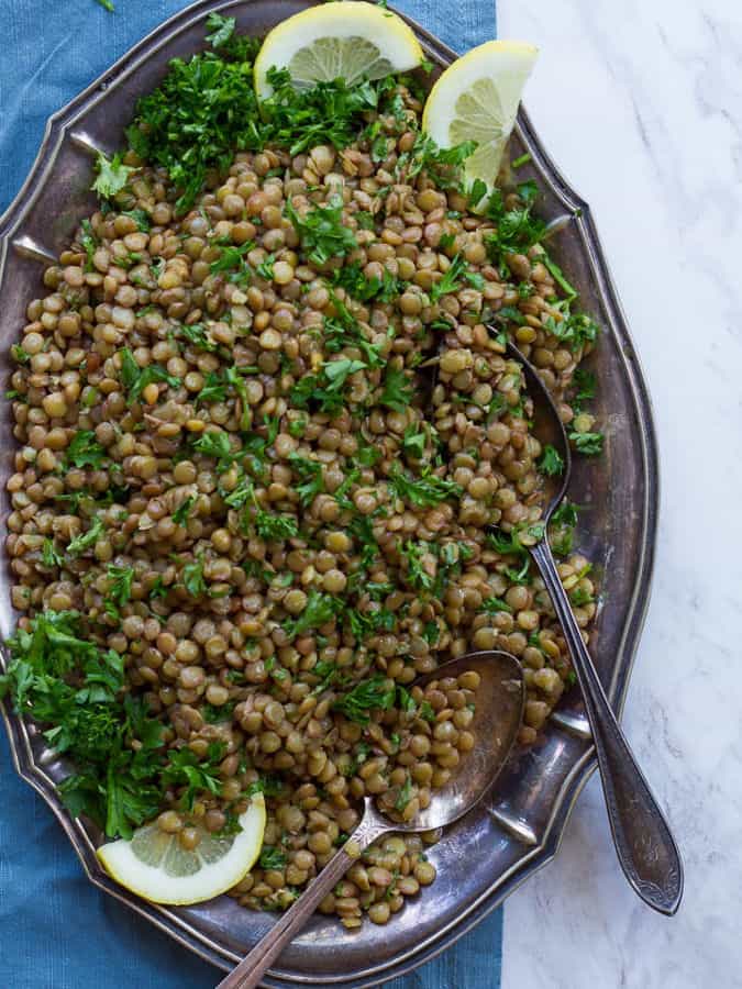 Lemon Lentil Parsley Salad