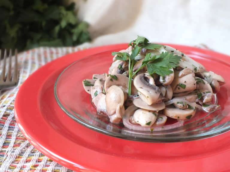 Lemon-Parsley Marinated Mushrooms