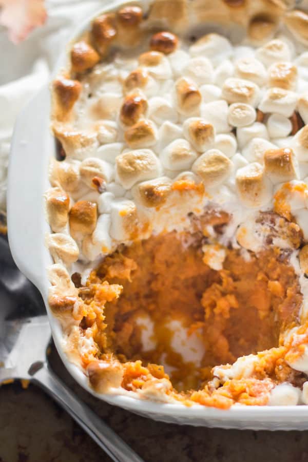 Marshmallow-Topped Sweet Potato Casserole